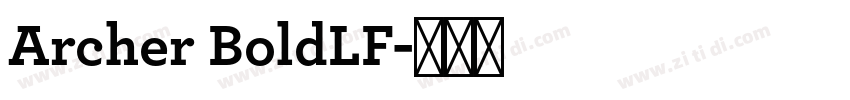 Archer BoldLF字体转换